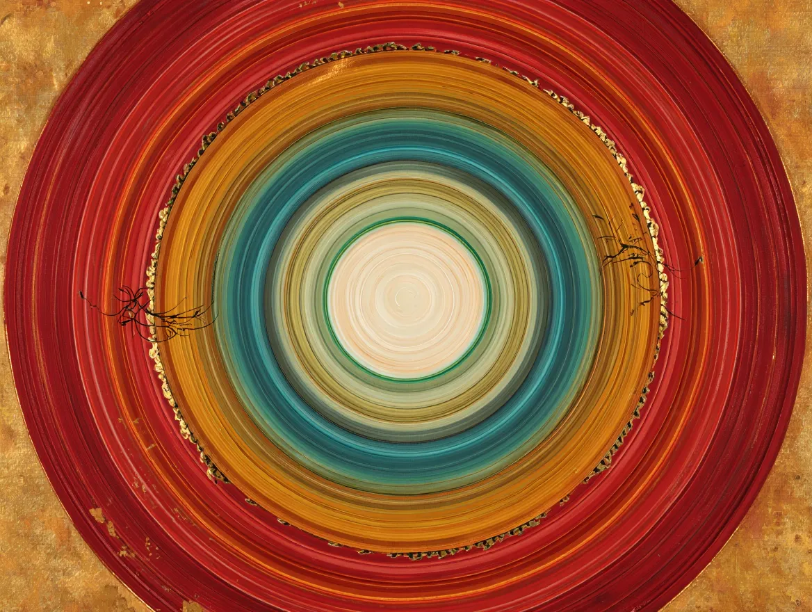 Concentric circles symbolizing the harmony and rhythm of conscious breathing practices